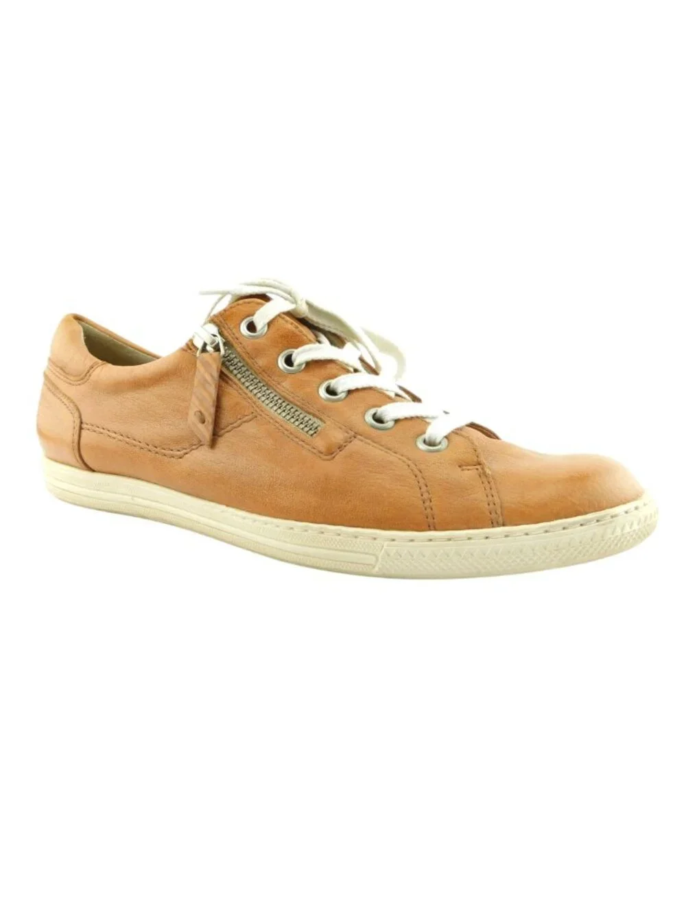 Paul Green Tan Brown Leather Lace-up Sneakers Shoes 7.5 UK / 9.5 US